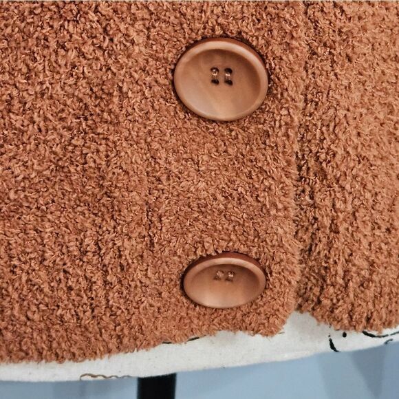 Hello Nite cardigan in rust color, Oversized Small, NWT - Picture 3 of 7